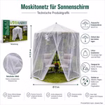 Bild des Progarden Mosquitonetzes für Sonnenschirme Bild des Progarden Mosquitonetzes für Sonnenschirme