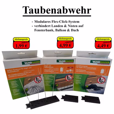 Werbebild Taubenabwehr