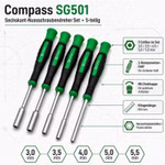 Bild des Compass SG501 Schraubendreher Set Bild des Compass SG501 Schraubendreher Set