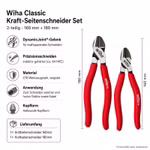 Bild des 2er Sets Wiha Kraftschneider 160mm und 180mm Bild des 2er Sets Wiha Kraftschneider 160mm und 180mm