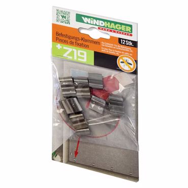 Bild der Verpackung der Edelstahlklammern