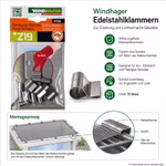 Bild der Windhager Befestigungsklammern Bild der Windhager Befestigungsklammern