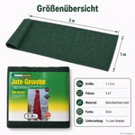 Bild des Windhager Jutegewebes 1x3m Grün Bild des Windhager Jutegewebes 1x3m Grün