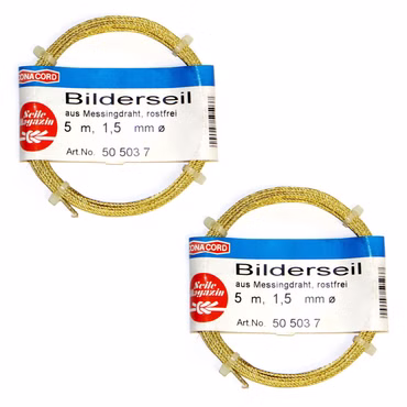 Bild mit 2 Bilderseil-rollen 1,5mm durchmesser