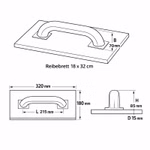 Bild des Kronen Hansa 180x320mm Reibebretts