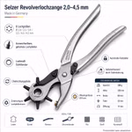 Bild der Selzer Revolverlochzange Bild der Selzer Revolverlochzange