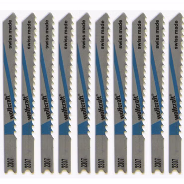 Bild von 10 Stichsägeblättern nebeneinander