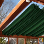 Bild des Windhager Sonnensegels in Dunkelgrün