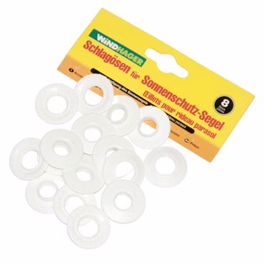 Bild der Windhager transparenten Schlagösen in Verpackung