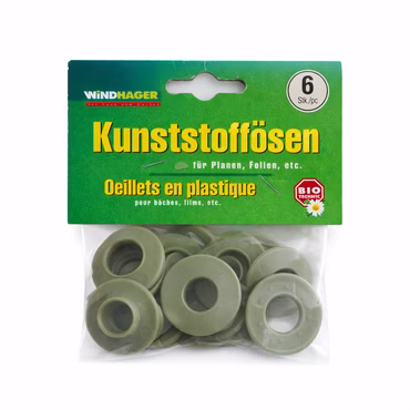 Bild der windhager Kunststoffösen in Verpackung Bild der windhager Kunststoffösen in Verpackung