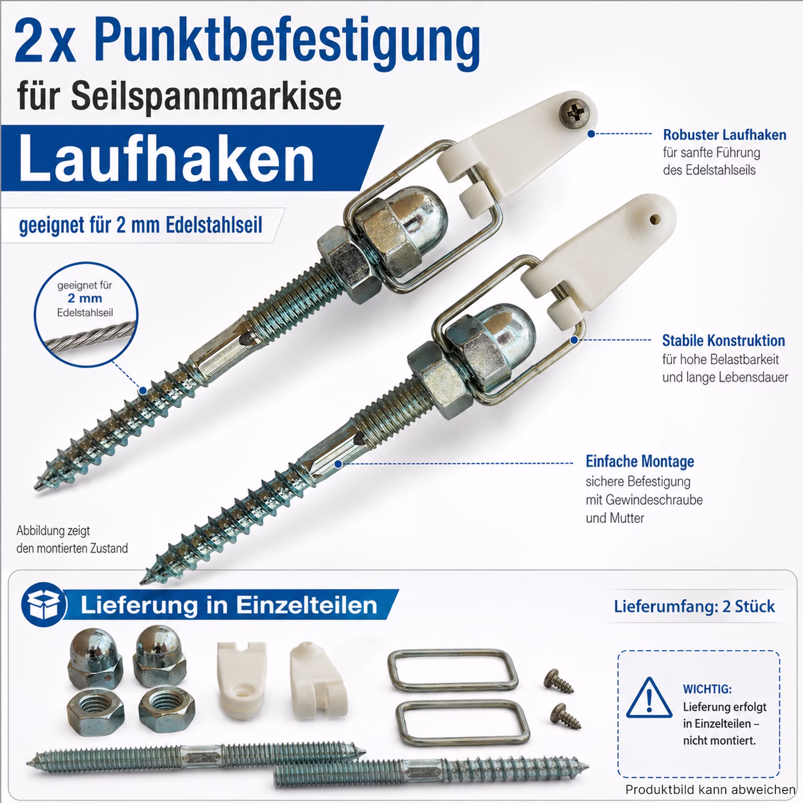 Bild der Windhager Punktbefestigung
