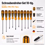 Bild des Legaliais Schraubendreher-Sets 10-tlg Bild des Legaliais Schraubendreher-Sets 10-tlg