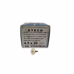 Bild Frontalaufnahme Karton + Schraube(n) der Sorte 4.5x20 RAL 1015