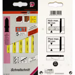 Bild der Verpackungsfront und Rückseite der Stichsägeblätter