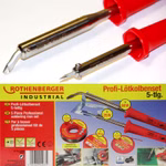 Bild des Lötkolben-Sets unten Verpackungslayout oben Lötkolben