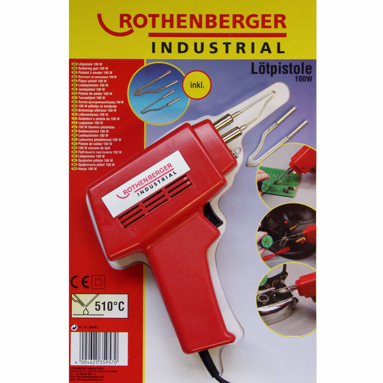 Bild der Rothenberger Lötpistole 100W Bild der Rothenberger Lötpistole 100W