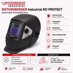 Bild des Rothenberger RoProtect Automatik-Schweissschutzhelms