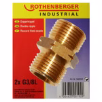 Frontalaufnahme des Doppelnippel G3/8L