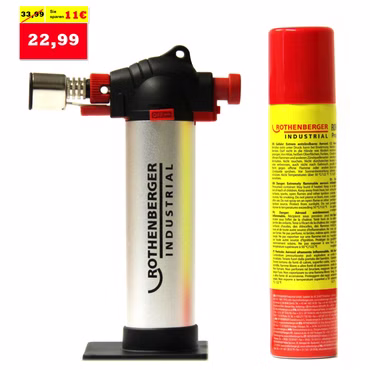 Bild Frontalansicht Crêmé Brulee Brenner mit 1 Rofill Super 100 Kartusche