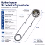 Bild des Rothenberger Sicherheitstopf-Anzünders Bild des Rothenberger Sicherheitstopf-Anzünders