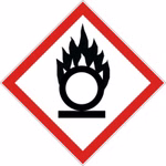 Piktogramm Flamme über Kreis