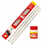 Rolot 611 Verpackung und 3 Rundstäbe sowie 100ml Lötwasser Behältnis