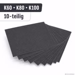Bild der 10 Schleifpapiere Korund Bild der 10 Schleifpapiere Korund