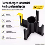 Bild des Rothenberger Korbspulenadapters Bild des Rothenberger Korbspulenadapters
