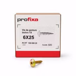 Bild der Profixa Schraube mit Karton in der Größe 6x25mm