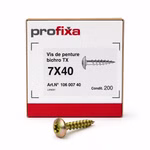 Bild der Profixa Schraube mit Karton in der Größe 7x40mm
