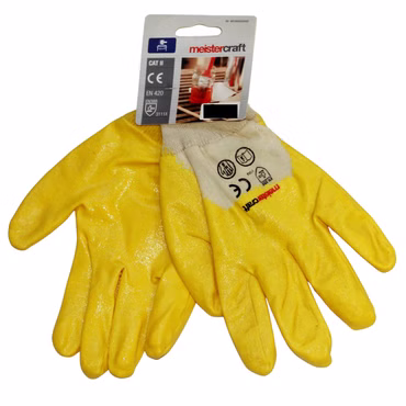 Bild eines Paar gelber meister Handschuhe