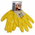 Bild eines Paar gelber meister Handschuhe