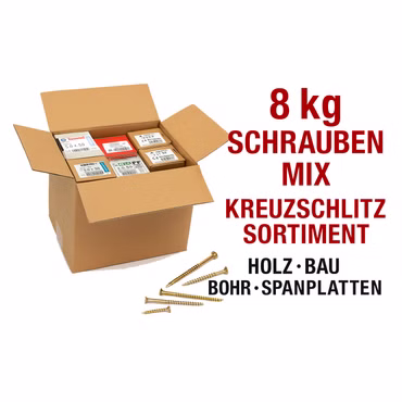 Bild der 8kg Kreuzschlitz Schraubenbox