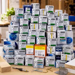 Bild der Schraubenpacks der 8kg Version Bild der Schraubenpacks der 8kg Version