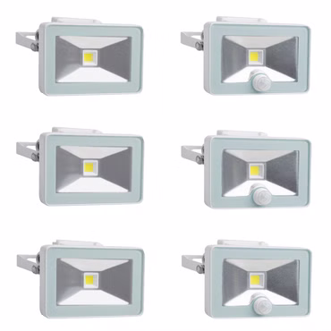 Bild von 6 LED-Strahlern, Frontansicht