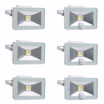 Bild von 6 LED-Strahlern, Frontansicht