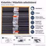 Bild einer Box voll Klebefolien schwarz Bild einer Box voll Klebefolien schwarz