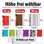 Bild des 10er Pakets Klebefolie Bunt Bild des 10er Pakets Klebefolie Bunt