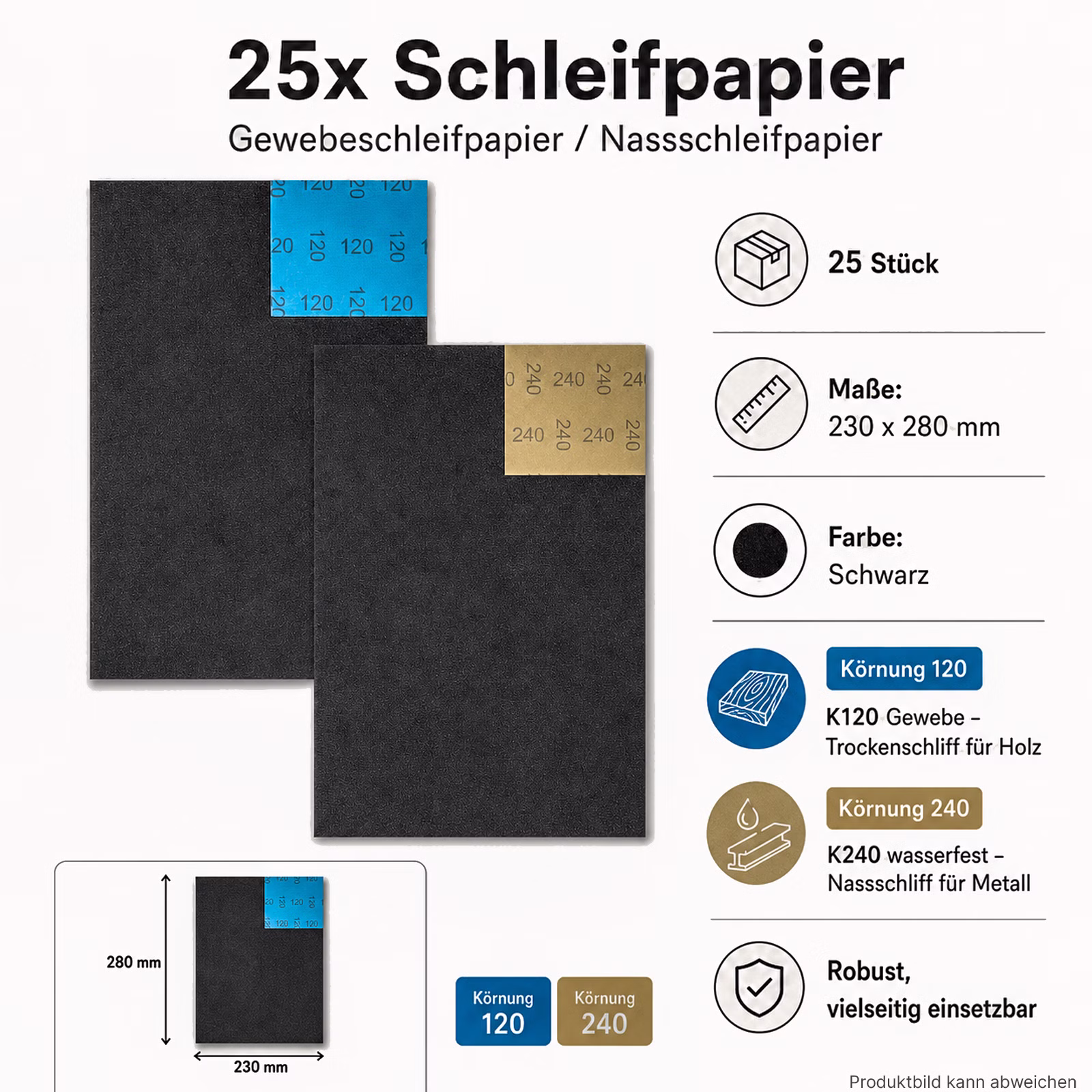 Bild des Connex Schleifpapiers Bild des Connex Schleifpapiers