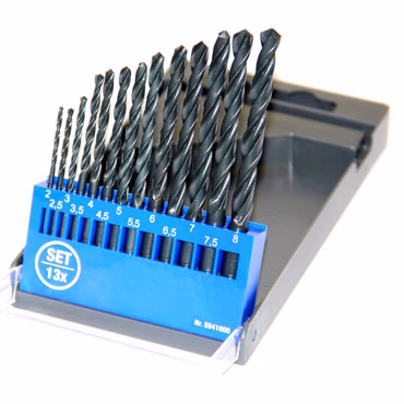 Bild des aufgestellten Metallbohrerheftes