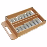 Bild der 16-rolligen Fussrolle top-down