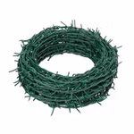 Top-Bottom Aufnahme einer Rolle Stacheldraht
