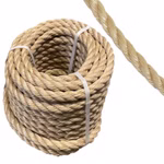 Bild des aufgerollten PP-Seils in Beige