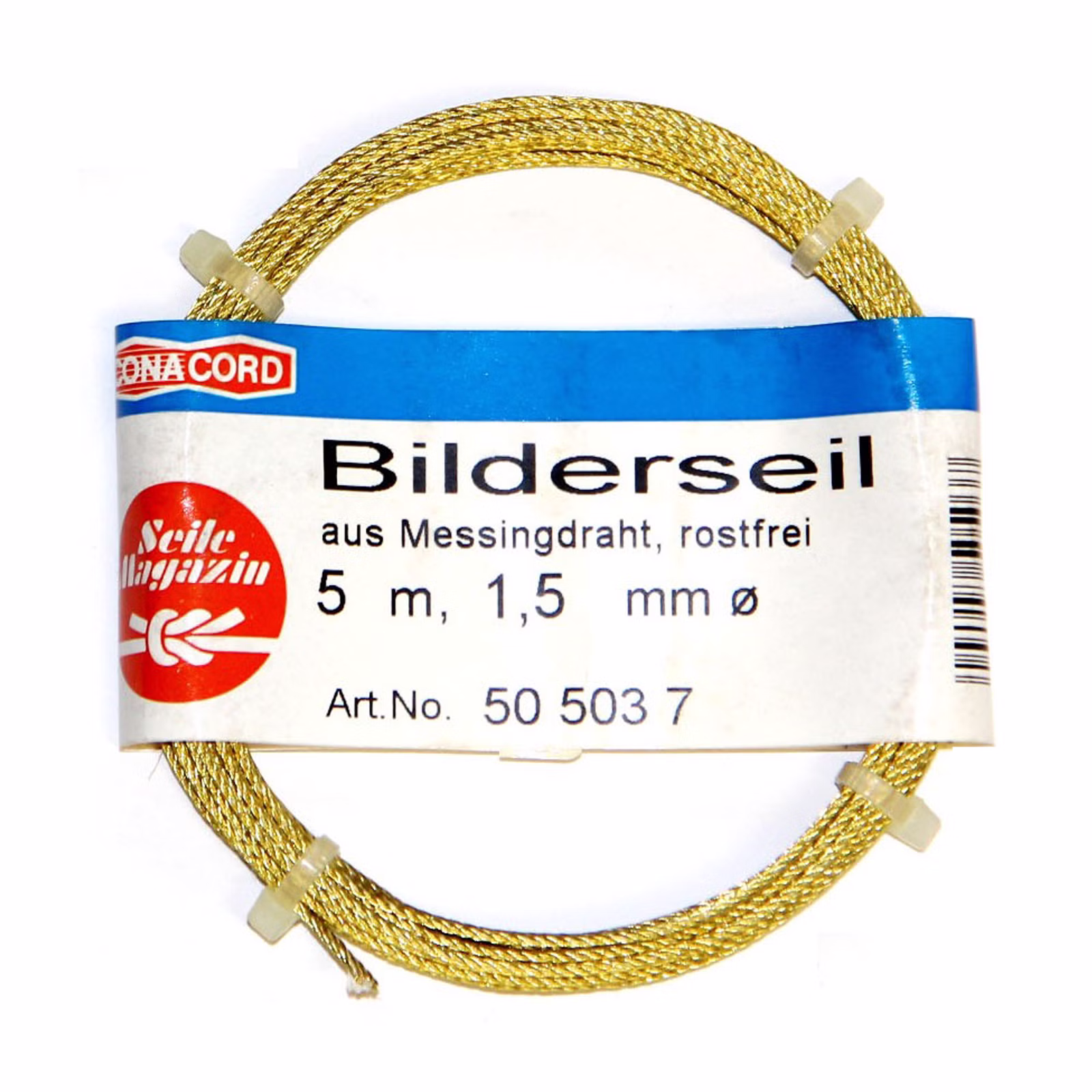 bilderseil-1-5mm-1.jpg Bild eines Bilderseils kreisförmig aufgerollt mit Banderole