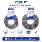 Bild des Conacord Stabilit Stahldrahts 10m 20m Bild des Conacord Stabilit Stahldrahts 10m 20m