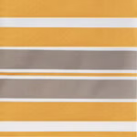 Bild des Sonnensegels in Orange-Grau-Weiß