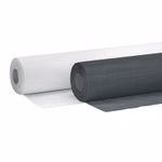 Bild von 2 Fiberglasrollen teilweise entrollt in den Farben weiss und anthrazit