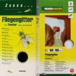 Bild der Verpackung von Windhager Fliegengitter weiss und anthrazit 100x100