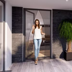 Bild eines Tür-Lamellenvorhang mit Magnetverschluß