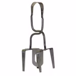 Bild einer Wühlmaus-Zangenfalle aufgestellt